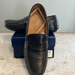 Ralph Lauren Polo Ralph Lauren Woodley Smooth Pull Up Men's Shoes Black